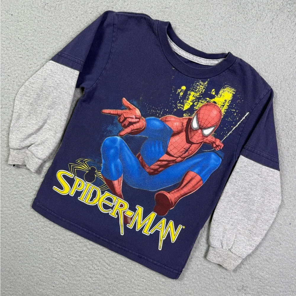 Kids vintage y2k Spider-Man marvel long sleeve T-shirt